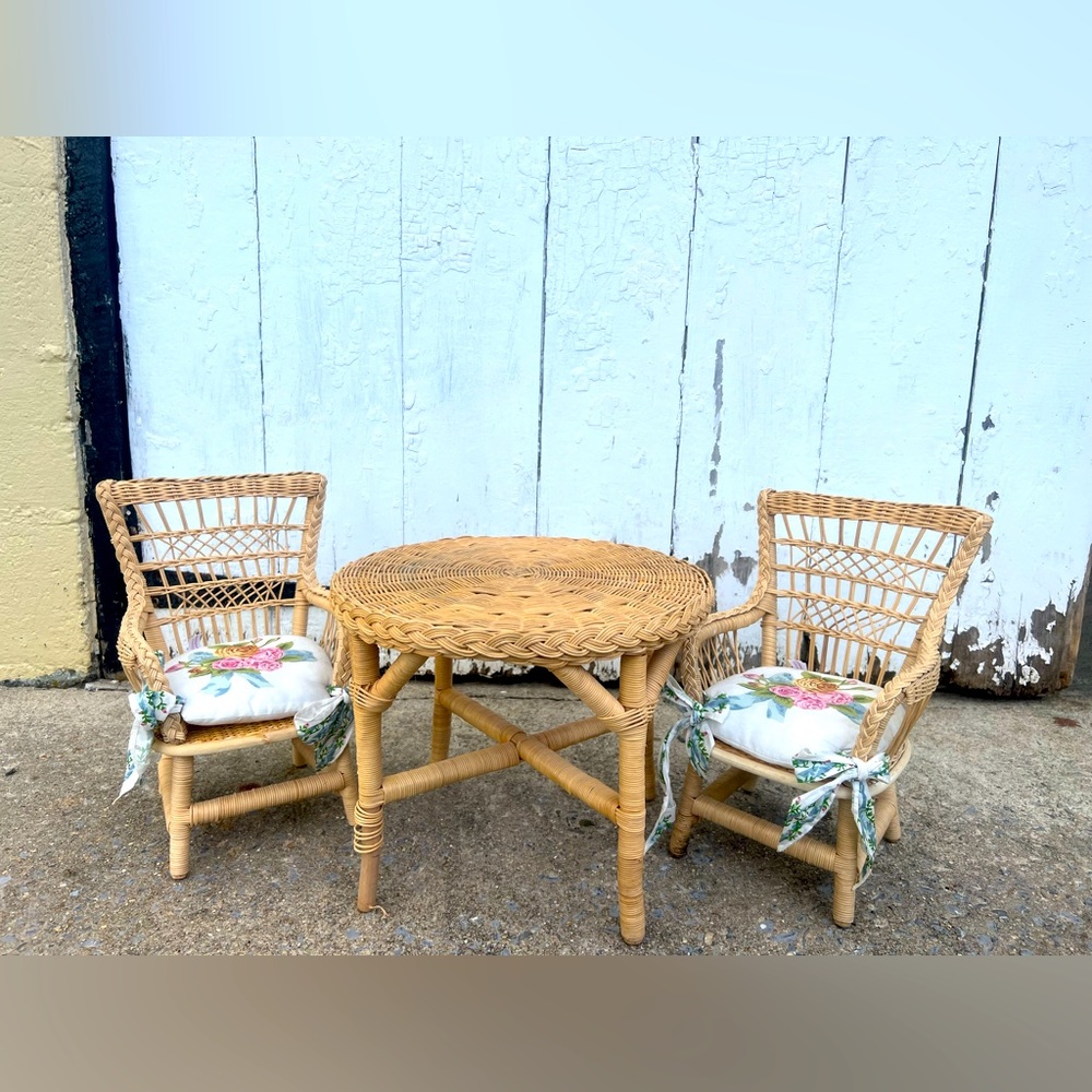 American Girl Samantha’s Wicker Set